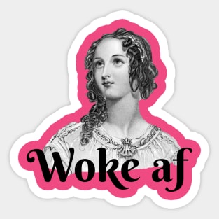 Woke AF Sticker